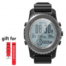 Smart Watch,S968 GPS Sport Smart Watch Waterproof Sleep Heart Rate Monitor Thermometer Altimeter Pedometer GPS Smartwatch Men（Black）